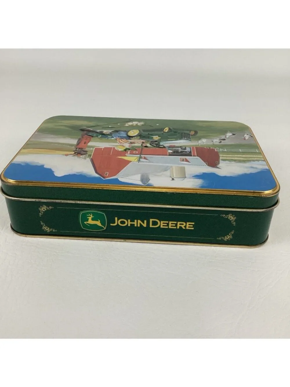 John Deere Golf Collector Tin Gift Set Logo Golf Balls Divot Tool Tees Zolan